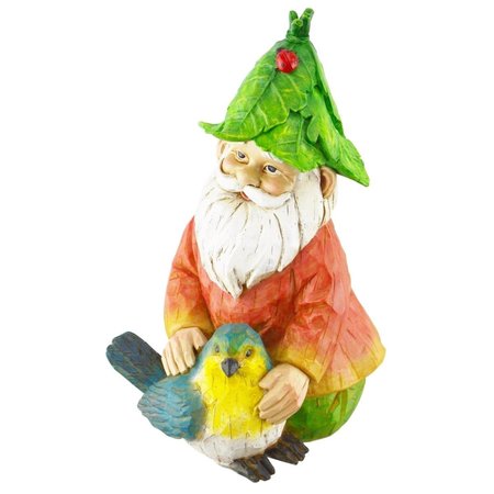 RED CARPET STUDIOS Statuary Gnome with Bird Planter 20509